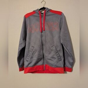 Under Armour Orange and Gray Full-Zip Hoodie